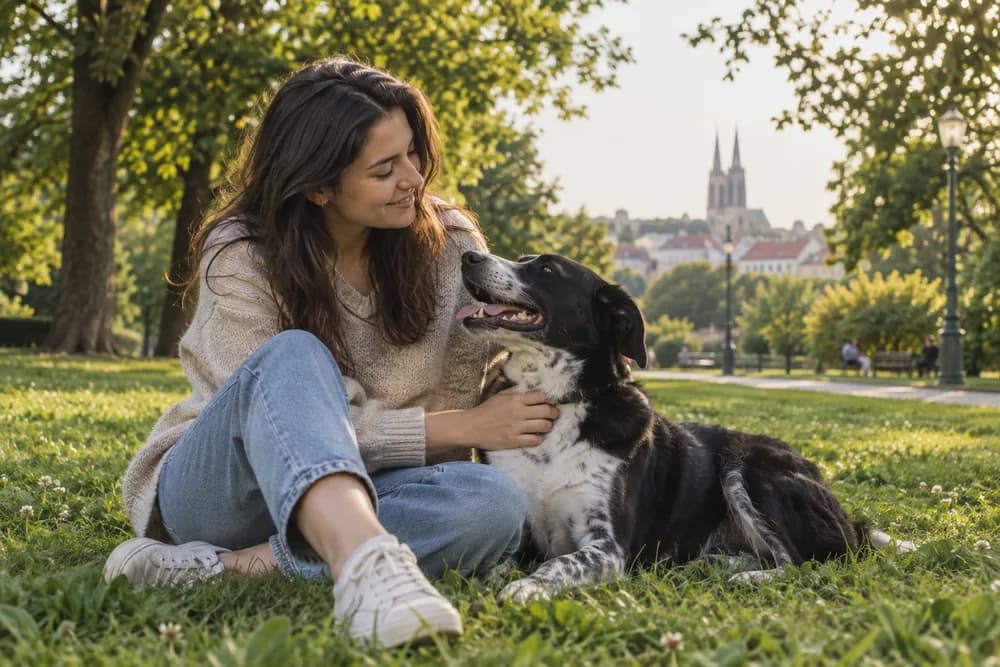 Skupni trenutek z ljubljenčkom — ponazoritvena fotografija